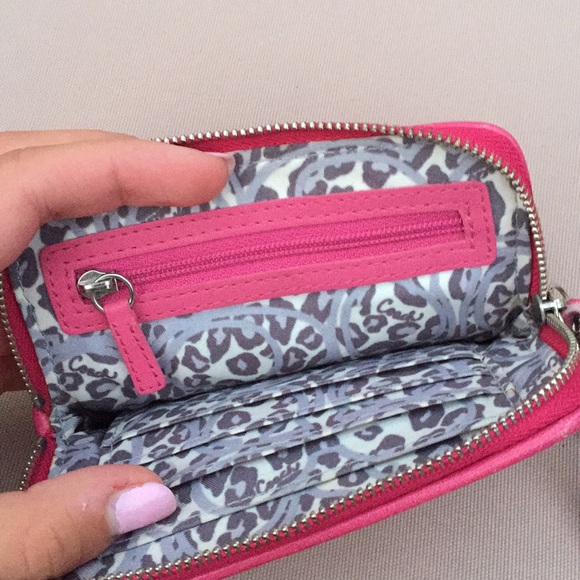 COACH hot pink poppy wristlet - Picture 5 of 5